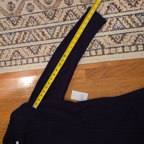 CROFT AND BARROW BRAND WOMEN'S NAVY BLUE OPEN CARDIGAN SWEATER SIZE LARGE - Picture 14 of 16